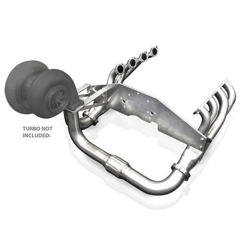 Stainless Works Turbo Header Kit Ford Small Block Down/Forward SBFDFTKIT