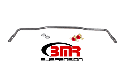 BMR Sway Bar Kit - Rear - Hollow - 25mm - 3-Hole - Adjustable - Black (2015 - 2026 Mustang) SB045H