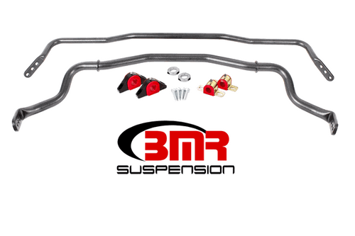 BMR Sway Bar Kit w/Bushings - Front & Rear - Black (2015 - 2026 Mustang) SB043H