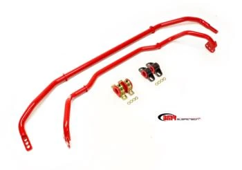BMR Sway Bar Kit w/Bushings - Front & Rear - Red (2010 - 2015 Camaro) SB039R