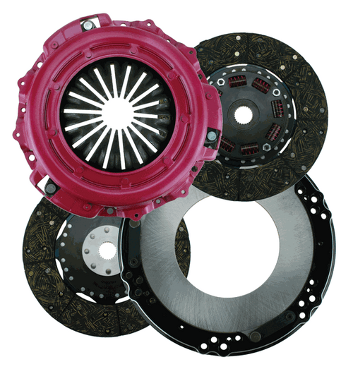Ram Clutches Concept 10.5 Dual Disc Clutch Kit Organic (Chrysler 143T 1 1/8-26 Spline) 50-2355