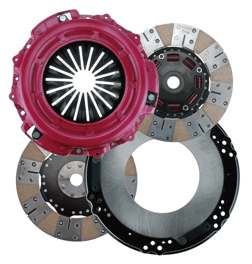 Ram Clutches Concept 10.5 Dual Disc Clutch Kit Metallic (Chevy 153T 1 1/8 - 10 Spline) 50-2122N