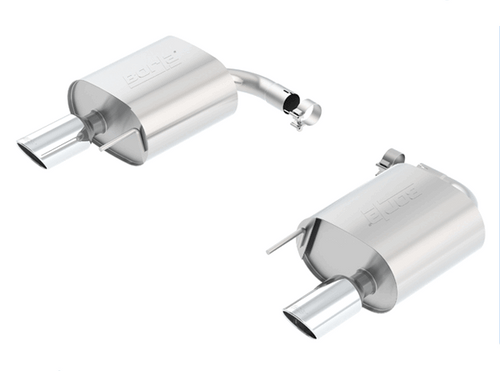 Borla Axle-Back Exhaust System - S-Type - Polished Tips (2015 - 2023 Mustang Ecoboost / 2015 - 2017 Mustang V6 - Coupe) 11889
