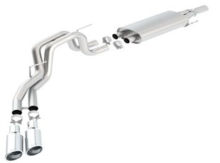Borla 2.5" Catback Exhaust - S-Type (2010 - 2014 F-150 SVT Raptor / 2011 - 2012 Harley F-150) 140383