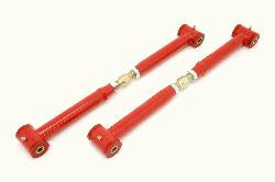 BMR Lower Control Arms - Chrome-Moly - On-Car Adjustable - Polyurethane Bushings - Red (1982 - 2002 F-Body) MTCA002R