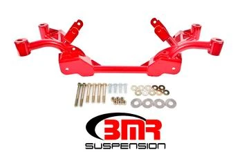 BMR K-Member - LS1 Motor Mounts - Factory Steering - Red (1982 - 1992 F-Body) KM008R