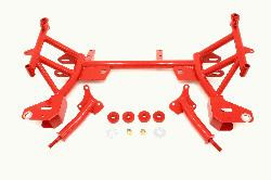 BMR K-Member - SBC/BBC Motor Mounts - Pinto Rack Mounts - Red (1993 - 2002 F-Body) KM005-1R