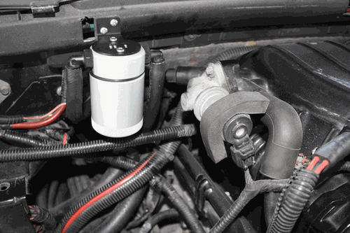 J&L Oil Separator 3.0 Passenger Side Black (1999-2004 Lightning/2002-2003 F150 Harley) 3027P-B