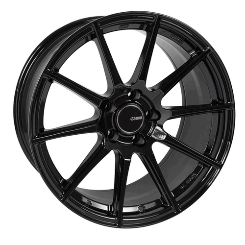 Enkei 17x8 TS-10 Wheel 5x100 BC 45 ET Gloss Black 499-780-8045BK