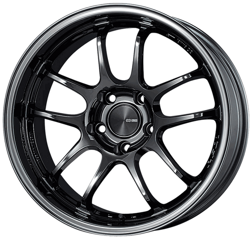Enkei 17x9 PF01EVO Wheel R-Face 5x114.3 BC 0 ET SBK Finish 489-790-6500SBK