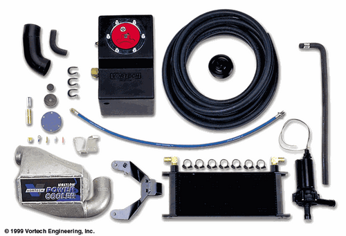 Vortech Power Cooler upgrade kit satin for 2001 to 2004 Mustang Cobra and Mach 1 4.6L 4V