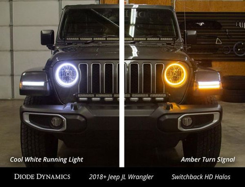 Diode Dynamics 185mm Switchback LED Halos Pair (2018+ Diode Dynamics 185mm Switchback LED Halos Pair (2018+