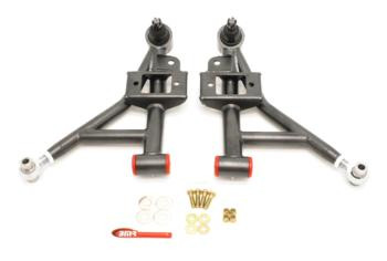 BMR A-Arms - Lower - DOM - Adjustable - Polyurethane / Rod End Combo - 1" Lowering - Black (1993 - 2002 F-Body) AA020H
