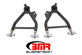 BMR A-Arms - Lower - Coilover - Adjustable - Rod End - Standard Ball Joint - Black (1994-2004 Mustang) AA042H