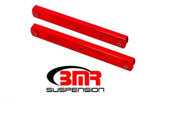 BMR Lower Control Arms - Boxed - Non-Adjustable - Polyurethane Bushings - Red (1964 - 1972 A-Body) BCA005R