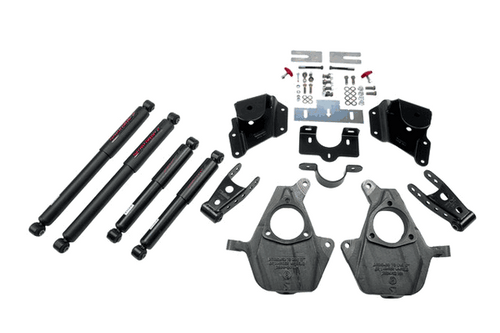 Belltech 2" F/3" R Drop Lowering Kit w/Nitro Drop II Shocks (05-06 Silverado/Sierra Extended Cab) 947ND