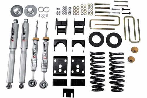 Belltech 2" or 3" F/4" R Drop Lowering Kit w/Street Performance Shocks (09-13 F150 Standard Cab) 980SP