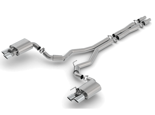Borla S-Type Catback Active Exhaust Polished (2018-2023 Mustang GT) 140742
