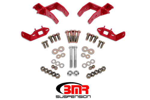 BMR Rear Coilover Conversion Kit - Non-Adjustable Shock Mount w/o Control Arm Bracket - Black (1978 - 1987 G-Body) CCK461H