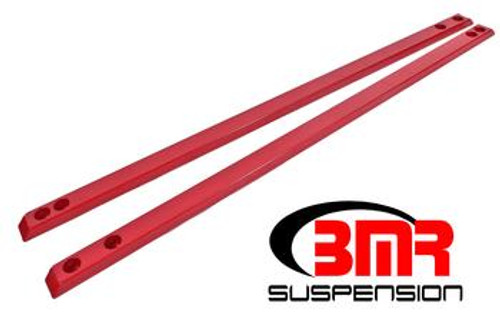 BMR Chassis Jacking Rail Super Low Profile Red (2015-2021 Mustang) CJR002R