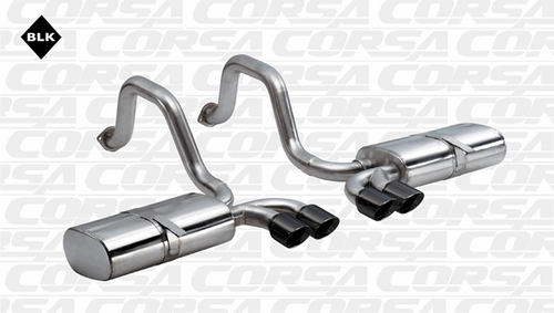 Corsa 2.5" Axle-Back Exhaust Sport Black (97-04 Corvette C5/C5 Z06) 14111BLK