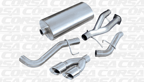 Corsa 3" Catback Exhaust Sport Polished (02-06 Escalade ESV & EXT/XL Denali) 14222