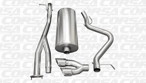 Corsa 3" Catback Exhaust Sport Polished (03-07 Silverado SS Ext/Std) 14279