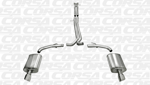 Corsa 2.5" Catback Exhaust Sport Polished (10-16 Taurus SHO) 14315