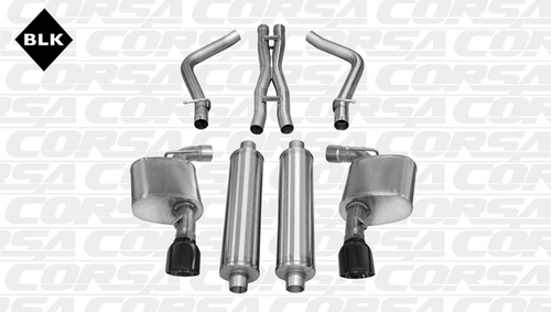 Corsa Sport Catback Exhaust Black (12-14 Charger SRT8) 14463BLK