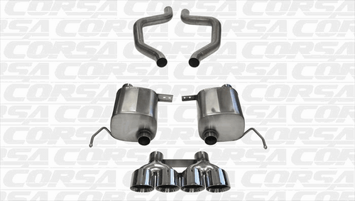 Corsa Xtreme 2.75" Axle-Back Exhaust Polished Tips (15-19 Corvette C7 Z06) 14766