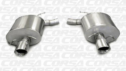 Corsa 2.5" Axleback Exhaust Sport Polished (09-14 Cadillac CTS V Sedan) 14941