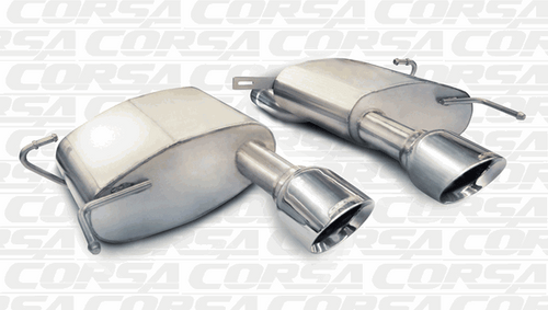 Corsa 2.5" Axleback Exhaust Sport Polished (11-15 Cadillac CTS V Coupe) 14942