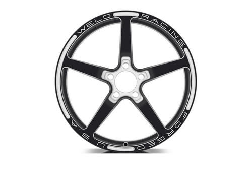 Weld 18x6 Alumastar 1-Pc Frontrunner 5x4.5 BP 2.7BS Black 88B1806205