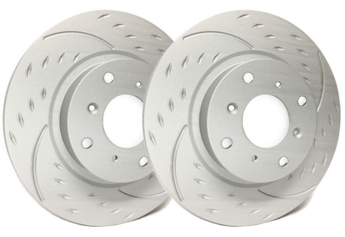 SP Performance Diamond Slot 270.1mm Solid Rotor w/Gray ZRC Coating (Chrysler PT CRUISER) - D53-008