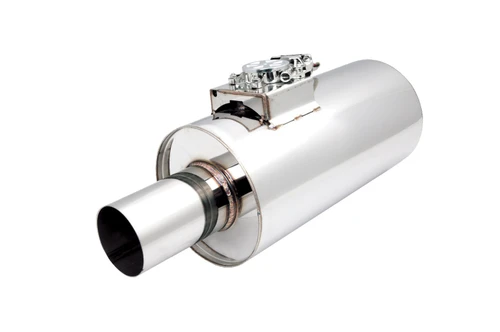XForce Varex Universal Round 7.5" ,16" Body Length,3.5"Flanged Inlet , 3.5" single-wall outlet