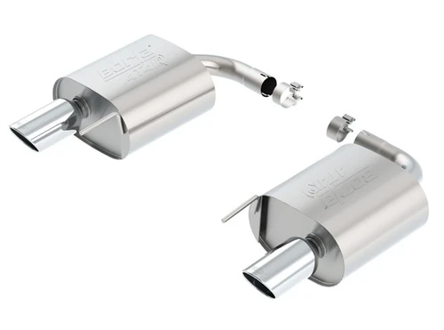 Borla Axle-Back Exhaust System - ATAK - Polished Tips (2015 - 2023 Mustang Ecoboost / 2015 - 2017 Mustang V6 - Convertible) 11939