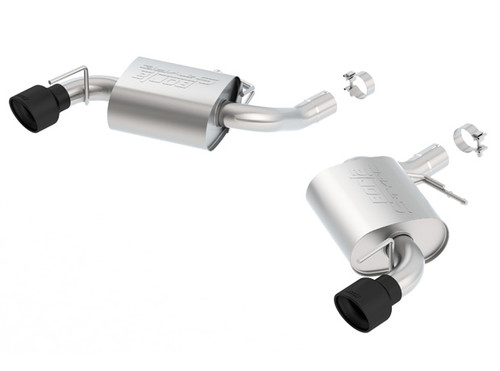 Borla Axle-Back Exhaust System - S-Type - Black Tips (2016 - 2024 Camaro SS) 11922CB