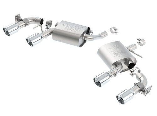 Borla Axle Back Exhaust - ATAK - Polished (2016 - 2024 Camaro 3.6L) 11931