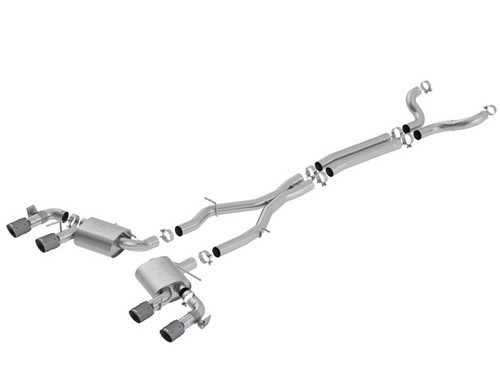Borla Cat Back Exhaust - ATAK - Carbon Fiber (2017 - 2024 Camaro ZL1) 140727CFBA