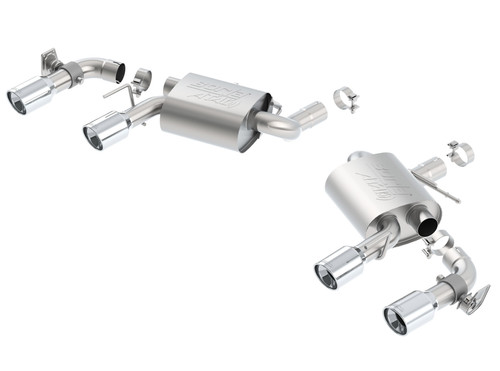 Borla Axle Back Exhaust - ATAK - Polished (2016 - 2024 Camaro SS w/Dual Mode) 11925