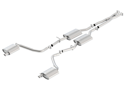 Borla Cat Back Exhaust - ATAK - Polished (2015 - 2023 Challenger SXT / 2015 - 2023 Challenger GT V6) 140650