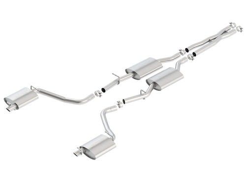 Borla Cat Back Exhaust - S-Type - Polished (2015 - 2023 Challenger SXT / 2015 - 2023 Challenger GT V6) 140649