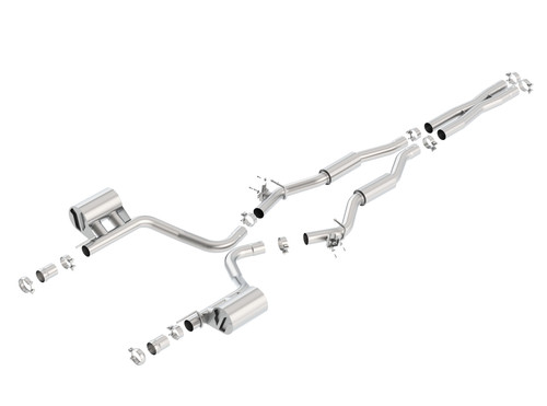 Borla Cat Back Exhaust - S-Type - Polished (2015 - 2023 Challenger SRT 392 / 2015 - 2023 Challenger Scat) 140677
