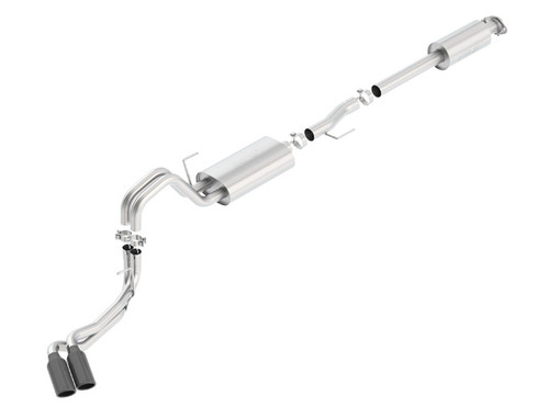 Borla Cat Back Exhaust - Touring - Black Chrome (2015 - 2020 F-150) 140617BC