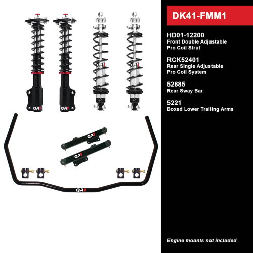 QA1 Drag Kit - Level 1 - Shocks Included (1979 - 1986 Mustang) DK41-FMM1