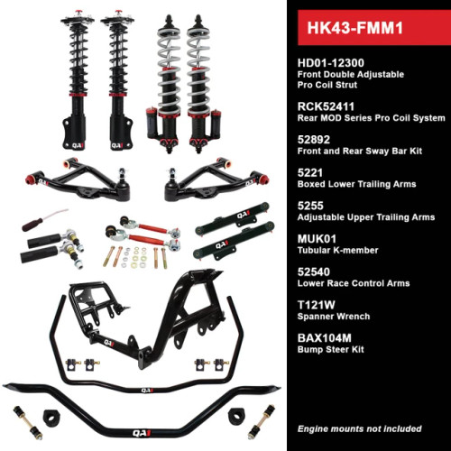 QA1 Handling Kit - Level 3 - Shocks Included (1979 - 1986 Mustang) HK43-FMM1