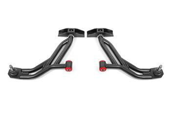 BMR A-Arms - Lower - Non-Adjustable - Polyurethane / Delrin - Black (2010 - 2014 Mustang / 2007 - 2014 GT500) AA756H