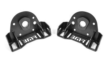 BMR Adjustable Front Upper A-Arm Mounts for Stock Shocks - Black (1993 - 2002 F-Body) CAB342H