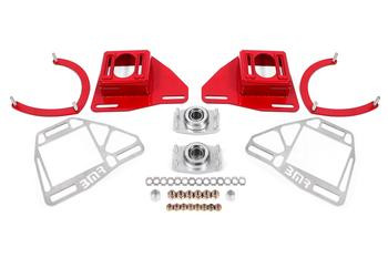 BMR Caster Camber Plates w/Lockout Plates - Red (1982 - 1992 F-Body) WAK331R
