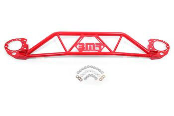 BMR Strut Tower Brace Front Twin Tube Design Red (2015-2021 Mustang) STB760R
